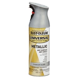 Rust-Oleum  Universal  Titanium Silver  Metallic Spray Paint  11 oz. 