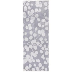 Cozy Living 54 in. W X 21 in. L Silver Dollar Plant Polyester Accent Rug