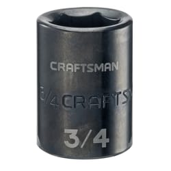 Craftsman 3/4 in. S X 1/2 in. drive S SAE 6 Point Shallow Shallow Socket 1 pc