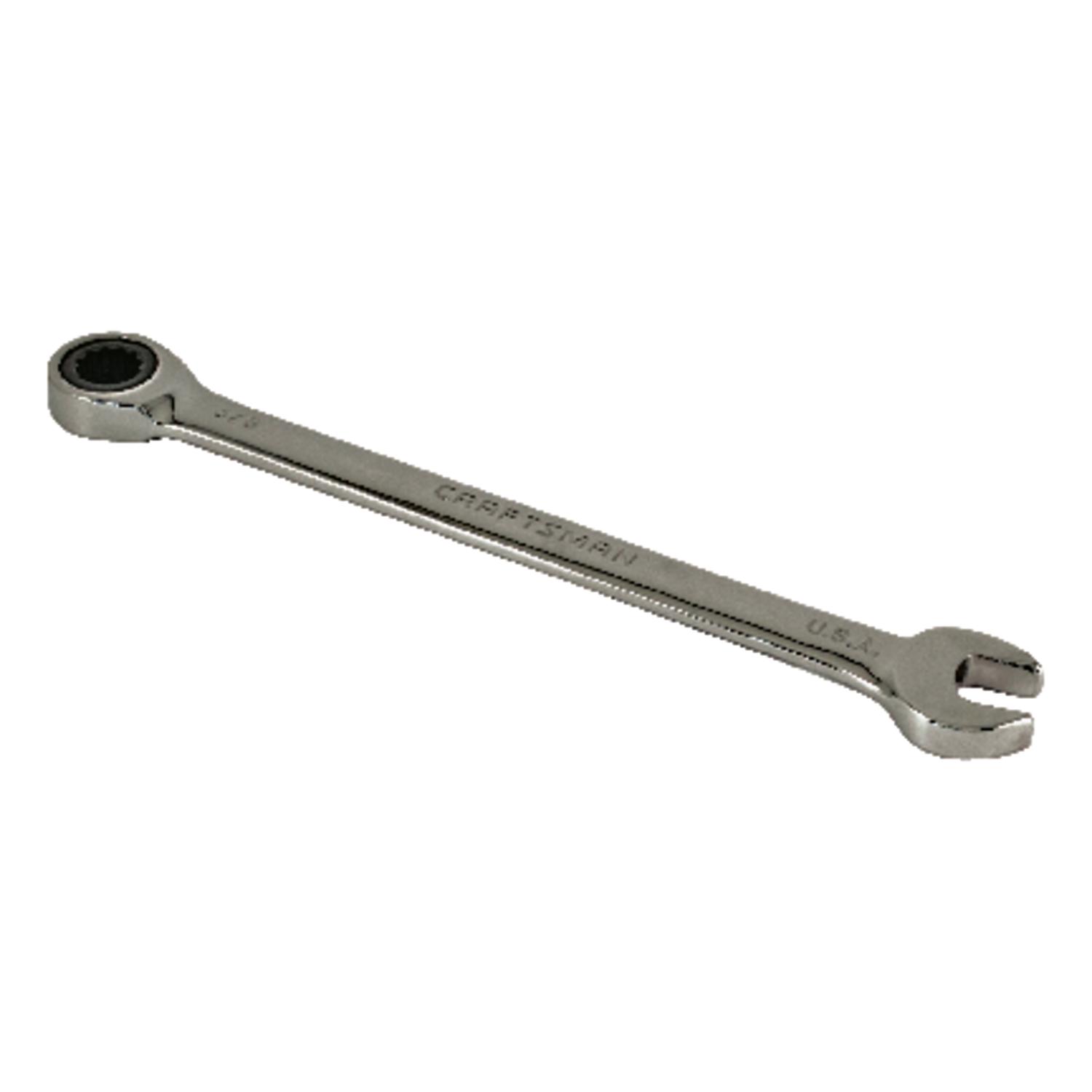 Craftsman 12 Point SAE Ratcheting Wrench, 5.3 in. Length, 1 pc