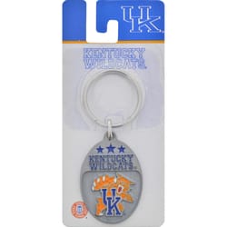 HILLMAN NCAA Tempered Steel Gray Split Ring Keychain