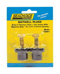 Seachoice Stainless Steel 3/4 in. W Deck and Baitwell Plugs 2 pk
