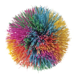 Toysmith Rainbow Pom Ball Multicolored