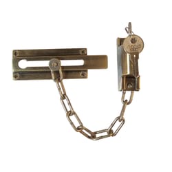 Prime-Line 3.25 in. L Antique Brass Steel Chain Door Guard