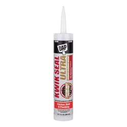 DAP Kwik Seal Ultra Clear Siliconized Acrylic Kitchen and Bath Sealant 10.1 oz