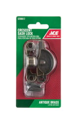 Ace Antique Brass Brass Sash Lock 1 pk