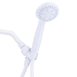 Homewerks Exquisite White Plastic 3 settings Handheld Showerhead 1.8 gpm