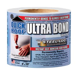 Quick Roof Ultra Bond 4 in. W X 10 in. L Tape Self-Adhesive Roof Repair White