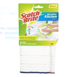 Scotch-Brite Microfiber Cleaning Cloth 12.2 in. W X 11.4 in. L 2 pk