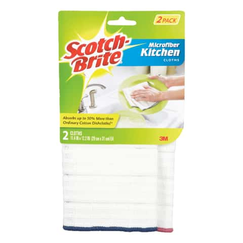 Scotch-Brite Kitchen Wipes, Wet or Dry, Reusable, Dries quickly.