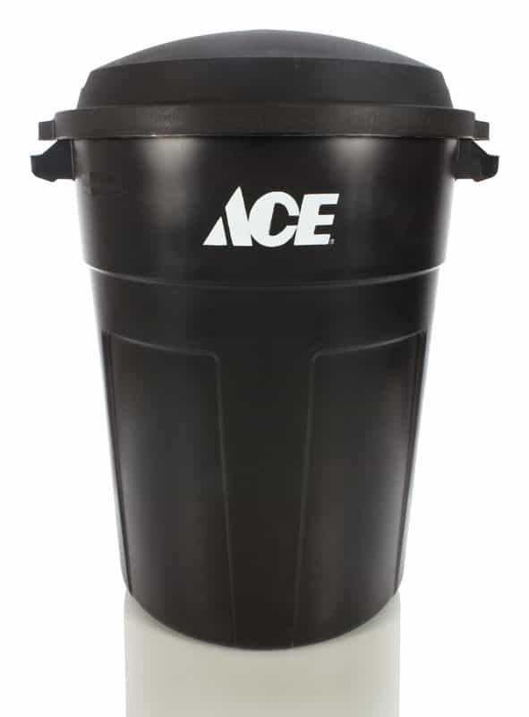 Ace 32 gal. Plastic Garbage Can Lid Included Ace Hardware