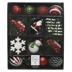 Decoris Assorted Shatterproof Ornament 8 in.