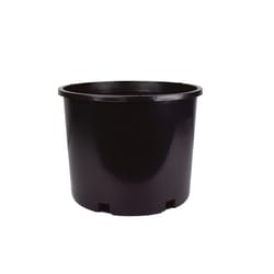 HC Companies 14.5 in. H X 12.75 in. D Plastic Planter Black