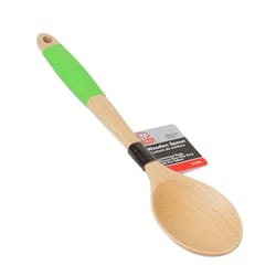 Chef Craft Beige/Green Beechwood Wooden Spoon