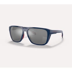 Native Mammoth Unisex Mountaineering Blue Frame Silver Lens Polarized Sunglasses