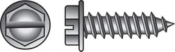 HILLMAN No. 8 Ga. X 1 in. L Slotted Hex Washer Head Sheet Metal Screws 100 pk