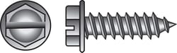 HILLMAN No. 10 Ga. X 1-1/2 in. L Slotted Hex Washer Head Sheet Metal Screws 100 pk