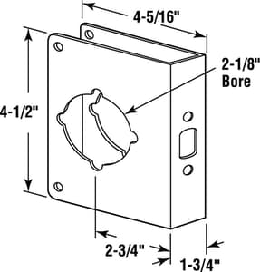 Prime Line Stainless Steel Lock And Door Reinforcer Ace Hardware