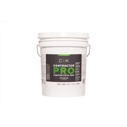 C+K Contractor Pro Satin White Paint Exterior 5 gal
