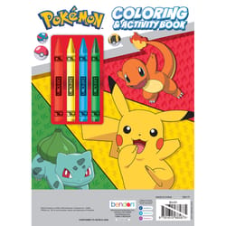 Bendon Pokemon C&A w/ Crayons Activity and Coloring Book