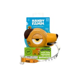 HandyFamm Nutmeg Dog Kid's Tape Measure Yellow