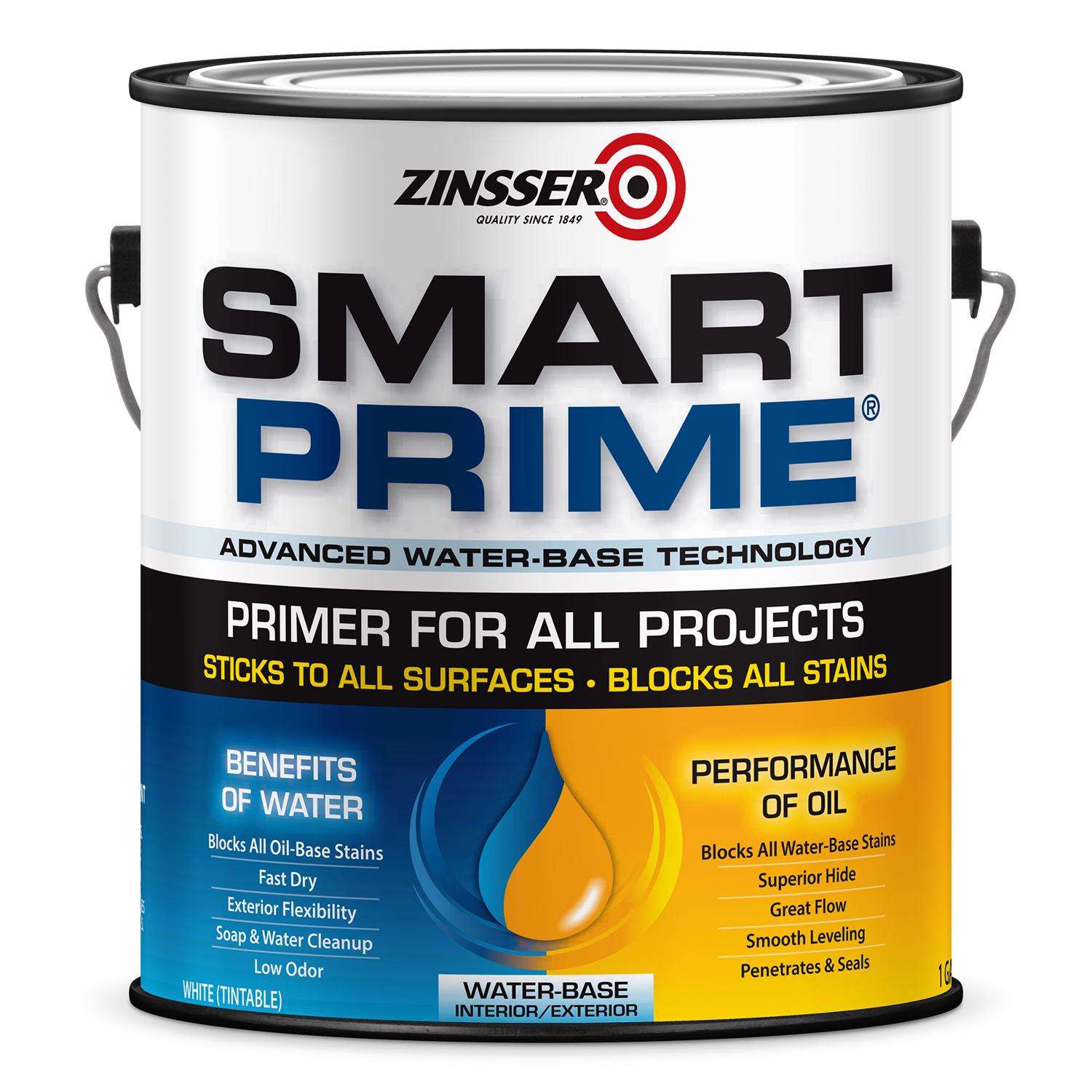 Zinsser Smart Prime White Smooth WaterBased Acrylic Primer 1 gal Ace