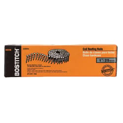 Bostitch 1 in. L X 14 Ga. Angled Coil Galvanized Roofing Nails 15 deg 7200 pk