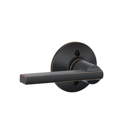 Schlage F Series Latitude Aged Bronze Dummy Lever 1-3/4 in.