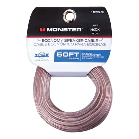 Monster Just Hook It Up 50 ft. L Speaker Wire AWG - Ace Hardware