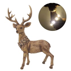 Alpine LED Buck Deer Statuary 21 in. Yard Decor