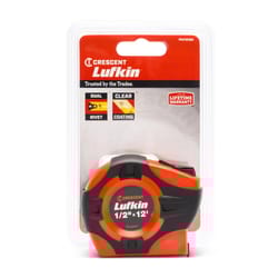 Lufkin P1000 Series 12 ft. L X 0.5 in. W Hi-Viz Tape Measure 1 pk
