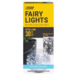 Feit String Lights LED Fairy String Lights Cool White 30 ft. 100 lights