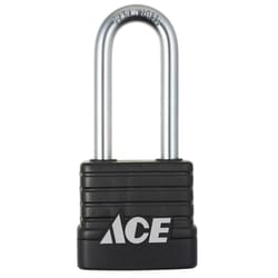 Ace 1.688 in. H X 1.75 in. W Steel 5-Pin Cylinder Weather-Resistant Padlock 1 pk