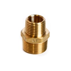 ATC 3/4 in. MPT 1/2 in. D MPT Brass Reducing Hex Nipple