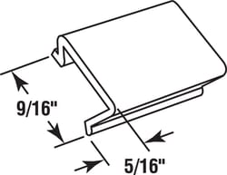 Prime-Line Black Vinyl Screen Retainer Spline 72 in. L 1 pk