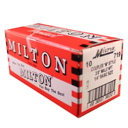 Milton Brass Air Coupler 3/8 in. 10 pc