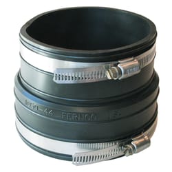 Fernco Schedule 40 4 in. Socket X 4 in. D Socket PVC Flexible Coupling