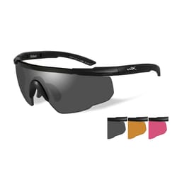 Wiley X Anti-Fog Saber Advanced Safety Sunglasses Assorted Lens Black Frame 1 pc