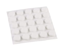 Shepherd Hardware Felt Self Adhesive Pad White Round 75 pk