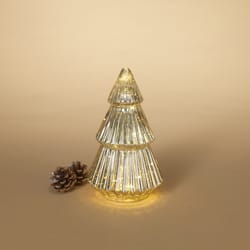 Gerson Gold Hand Blown Mercury Glass Indoor Christmas Decor 10.75 in.