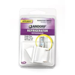 Jandorf 5 amps Single Pole Momentary/Normally On Appliance Switch White 1 pk