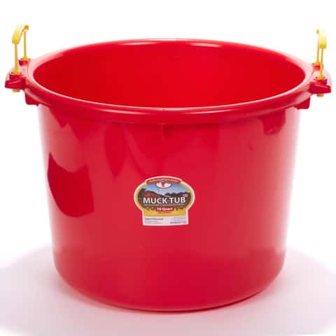 8-qt Round Plastic Bucket in Berry Blue - Buckets & Tubs, Little Giant