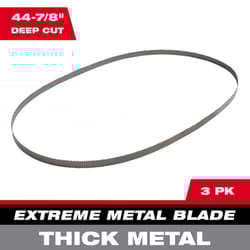 Milwaukee 14.29 in. L X 14.29 in. W Metal Band Saw Blade 8/10 TPI Variable teeth 3 pk
