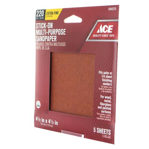 BLACK+DECKER 5-Piece Aluminum Oxide Multi-grade Pack-Grit Detail Sandpaper  in the Power Tool Sandpaper department at