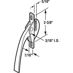 Prime-Line 0.1 in. L Painted Bronze Zinc Universal Casement Locking Handle 1 pk