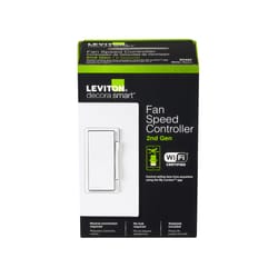 Leviton Decora Rocker Smart-Enabled Fan Control Switch White 1 pk