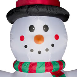 Glitzhome 141.73 in. Snowman "Welcome" Banner Inflatable