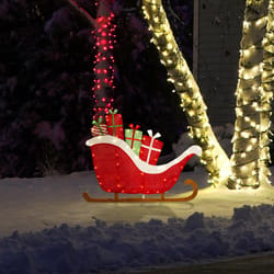 Candy Cane Lane Incandescent 18 in. Sleigh Yard Decor