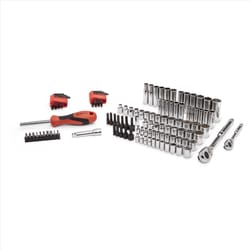 Crescent 1/4 and 3/8 in. drive Metric/SAE 6 and 12 Point Mechanic's Tool Set 121 pc