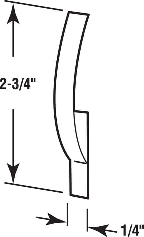 Prime-Line Silver Steel Flat Window Spring 3.13 in. H X 5/16 in. W X 3 in. L 1 pk Prime-Line Silver Steel Flat Window Spring 3.13 in. H X 5/16 in. W X 3 in. L 1 pk